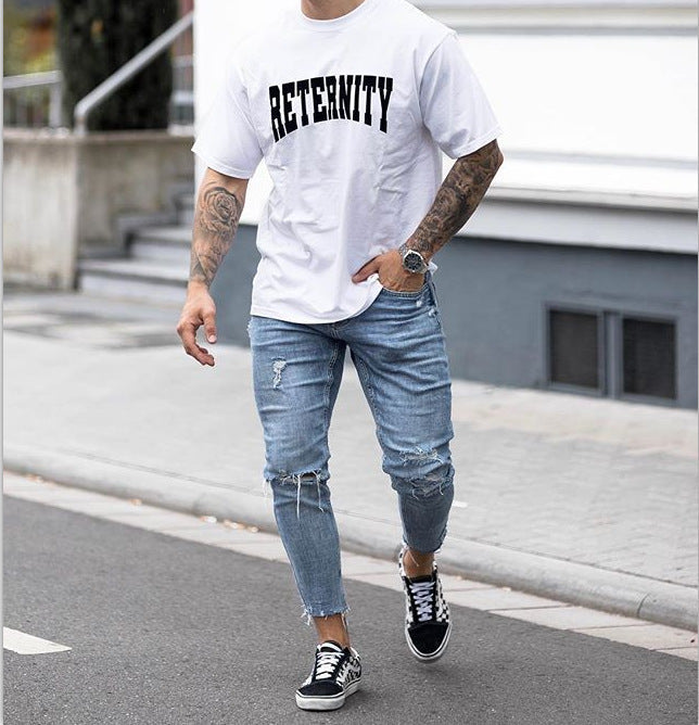 The Ripped Fringe Denim