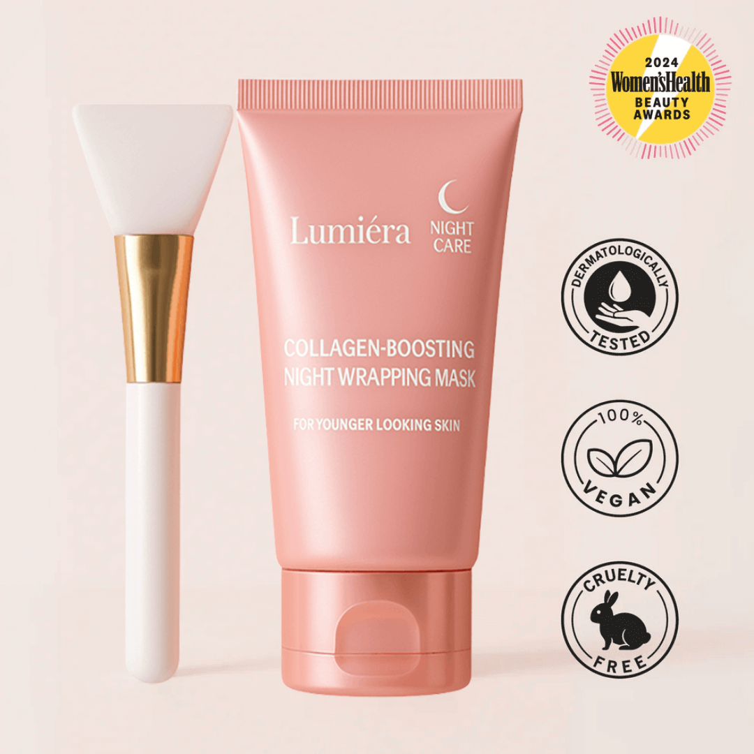 Maschera da notte stimolante al collagene Lumiéra Mask | Pelle visibilmente più giovane in soli 7 giorni!