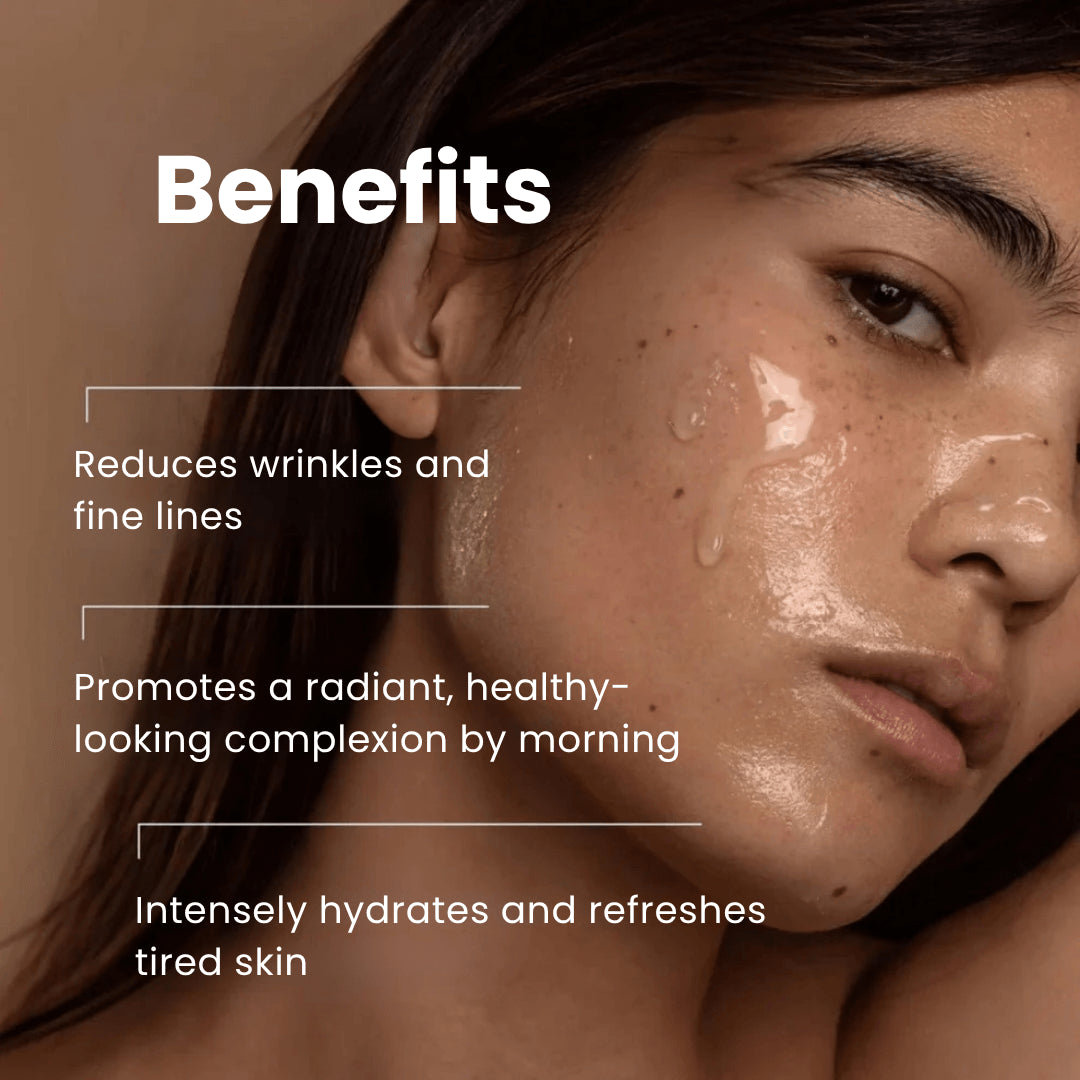 Maschera da notte stimolante al collagene Lumiéra Mask | Pelle visibilmente più giovane in soli 7 giorni!