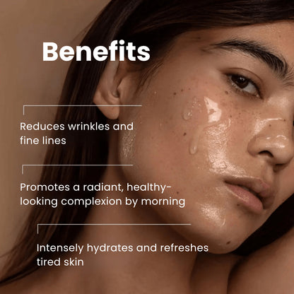 Maschera da notte stimolante al collagene Lumiéra Mask | Pelle visibilmente più giovane in soli 7 giorni!